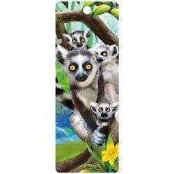 Záložka 3D 15,5x5,7cm - lemur (25)