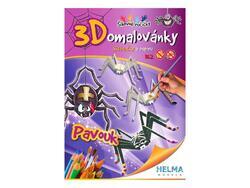 Omalovánky 3D pavouk A4