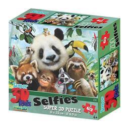 Puzzle 3D zoo selfie 63 dílků 23x31cm