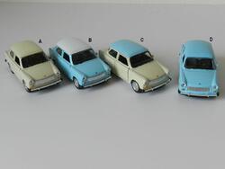 Auto Welly Trabant 601 kov 10cm, volný chod, 4dr (12)